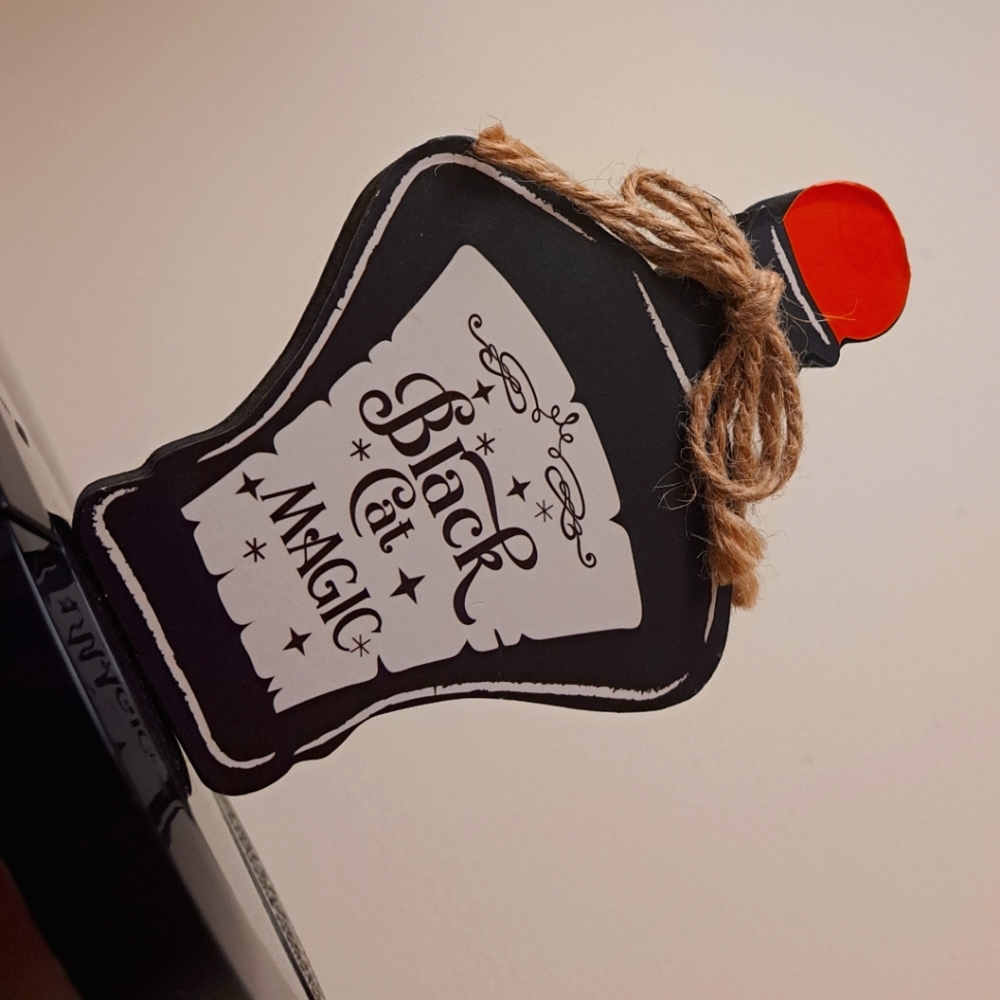 👽HALLOWEEN DECOR. POTION WOOD BOTTLE